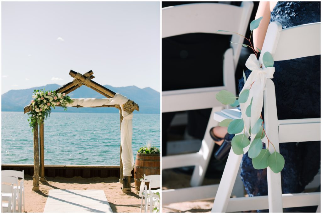 Billy and Andra’s fall wedding ceremony on Lake Tahoe | Jennifer Clapp Photography