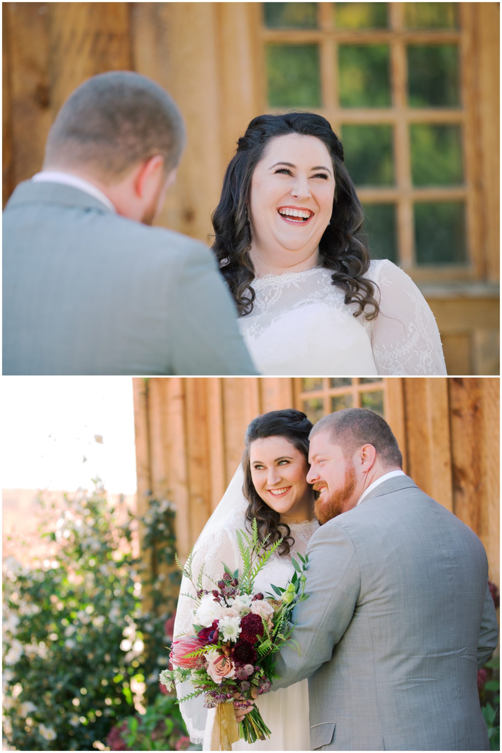 First look photo inspiration, Napa Valley Wedding Photographer, Jennifer Clapp Photography