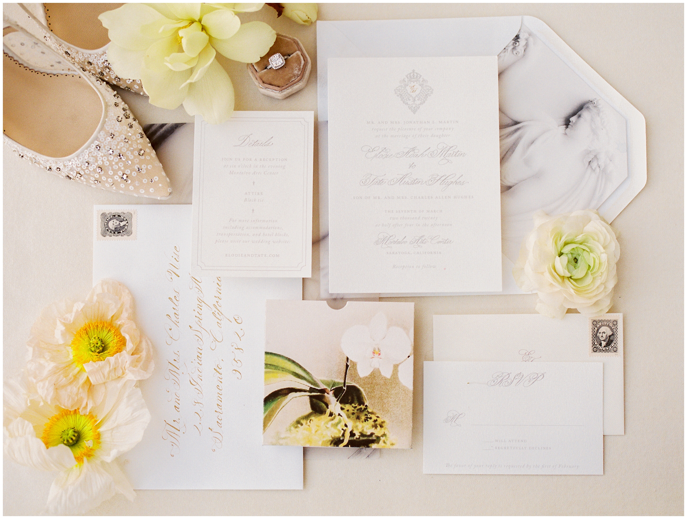 Wedding stationary by Kelsey Malie Calligraphy